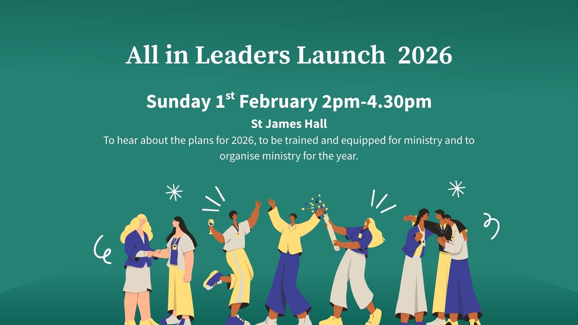 All in Leaders Launch Meeting Feb 26